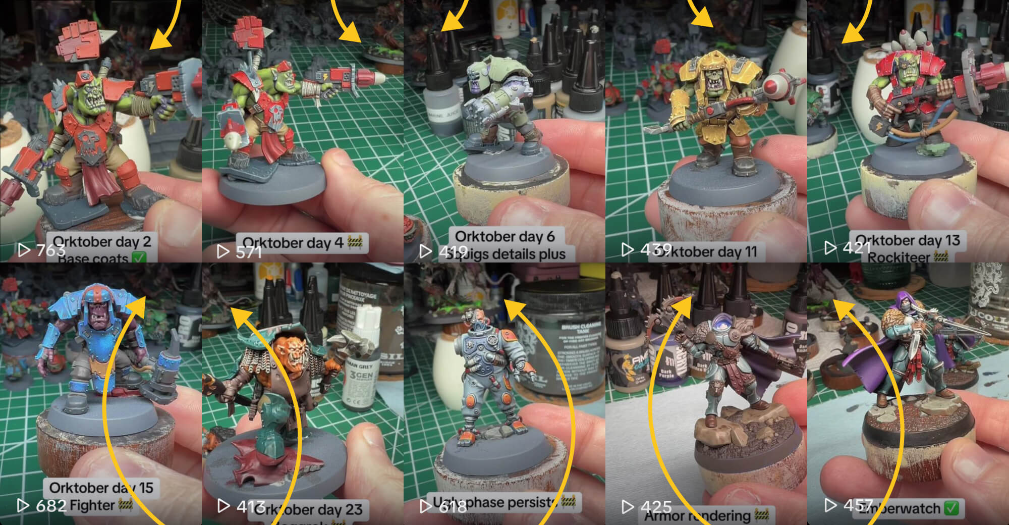 screenshots showing Claw Lord on Gnaw Beast in the background